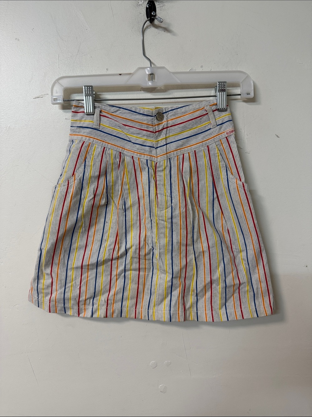 Esprit Multicolor Vertical Stripe Mini Skirt